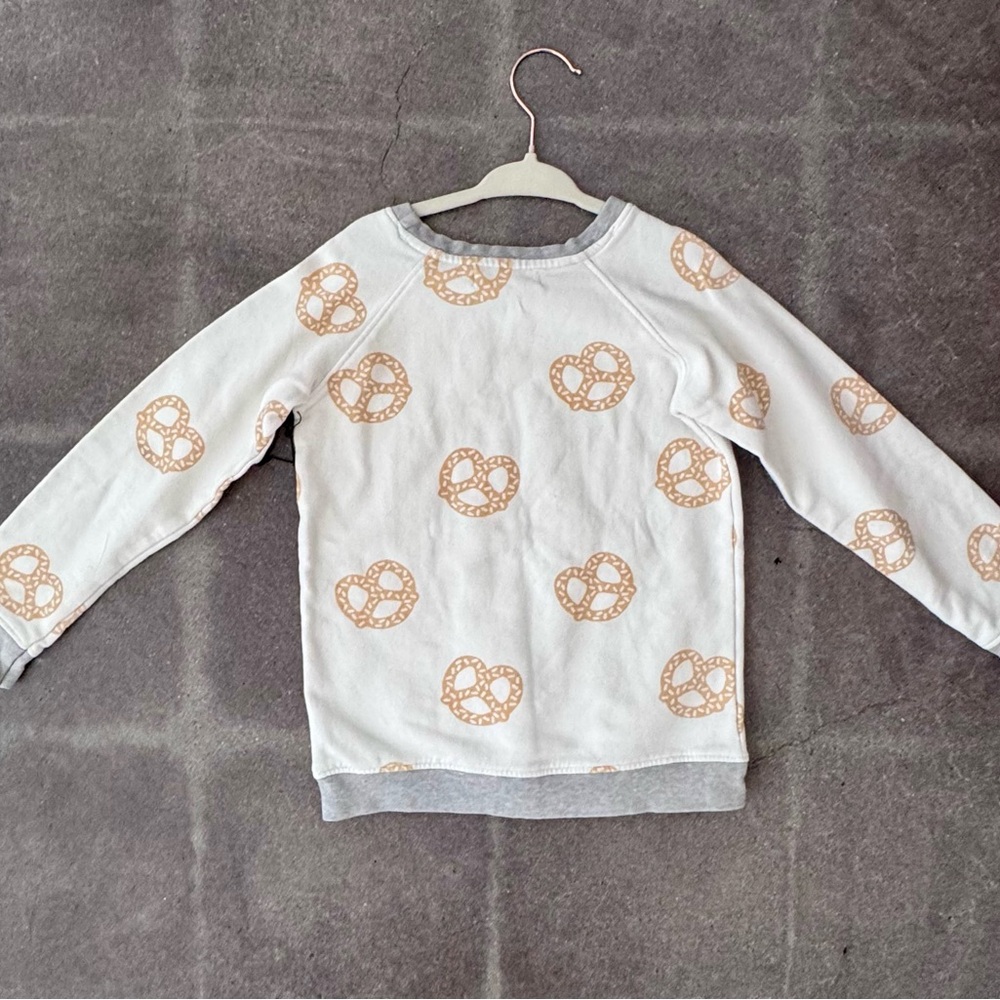 Organic Cotton Kids Pretzel Print Sweatshirt - Picture 2 of 3